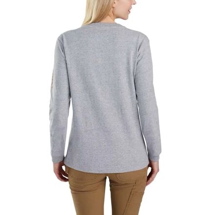Carhartt - Loose Fit HW Long-Sleeve Logo Graphic T-Shirt - Women's