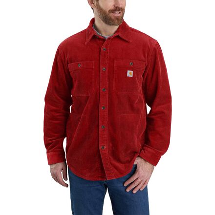 Carhartt - Corduroy Jersey-Lined Long-Sleeve Shirt - Men's - Oxblood