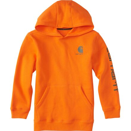 Carhartt - Fleece Long-Sleeve Logo Sweatshirt - Kids' - Carhartt Blaze Orange