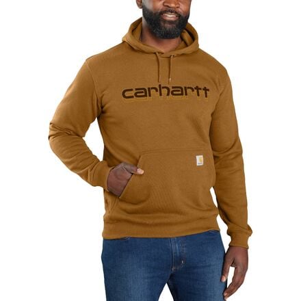 Carhartt - Rain Defender Loose Fit MW Logo Graphic Sweatshirt - Men's - Carhartt Brown