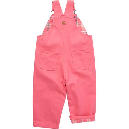 Carhartt - Flannel-Lined Canvas Overall - Toddler Girls'