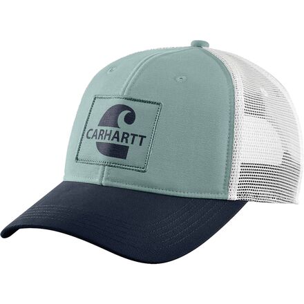 Carhartt - Logo Canvas Mesh-Back Graphic Cap - Blue Surf
