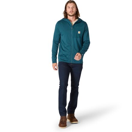 Carhartt - Force Relaxed Fit Full-Zip LS Hooded T-Shirt - Men's