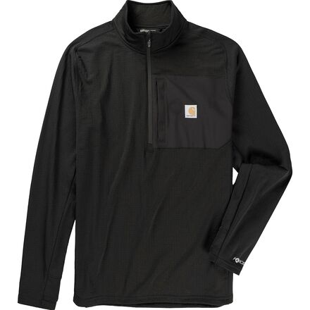 Force Relaxed Fit Mock Neck 1/2-Zip T-Shirt - Men's