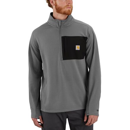 Force Relaxed Fit Mock Neck 1/2-Zip T-Shirt - Men's