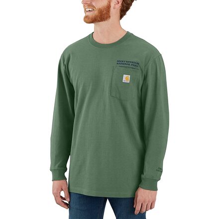 Carhartt - Loose Fit HW LS Rocky Mountain NP Graphic T-Shirt - Men's