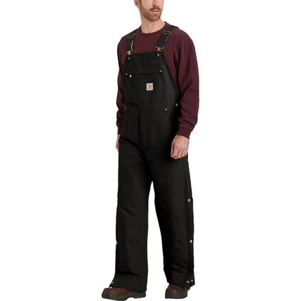 Loose Fit Firm Duck Insulated Bib Overall - Men's