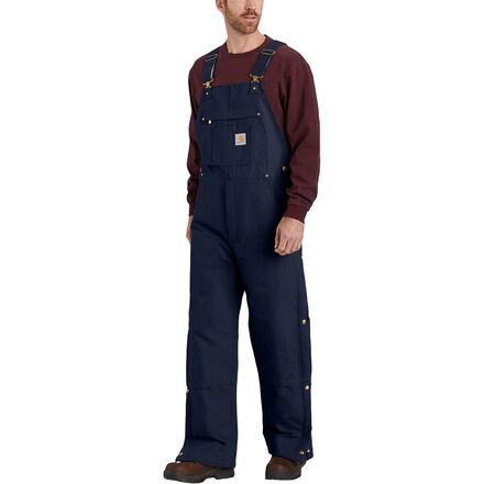 Loose Fit Firm Duck Insulated Bib Overall - Men's