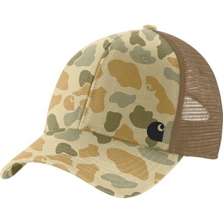 Canvas Mesh-Back Camo Cap