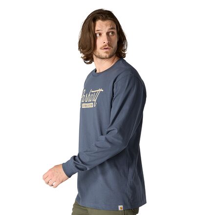 Carhartt - Loose Heavyweight LS Script Graphic T-Shirt - Men's