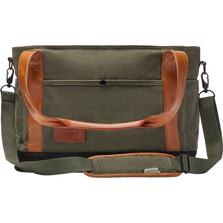 Coleman - Banyan Series 30-Can Soft Cooler Tote - Olive Leather