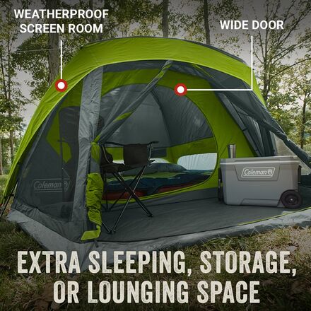 Coleman - Skydome Screen Room Tent: 6-Person 3-Season
