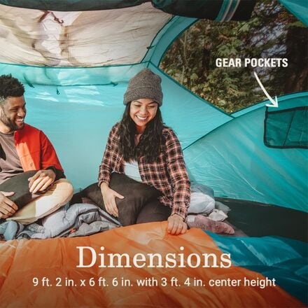 Coleman - Camp Burst Pop Up Dark Room Tent: 4-Person 3-Season