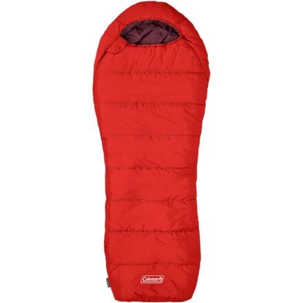 Coleman - Tidelands Sleeping Bag 40 Mummy: 40F Synthetic - Red