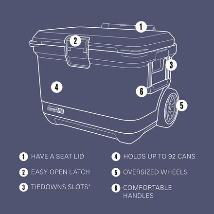 Coleman - Pro 55-Quart Wheeled Hard Cooler