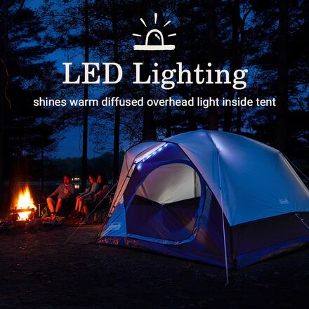 Coleman - Skydome Tent + Lighting: 4-Person 3-Season