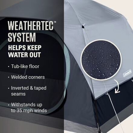 Coleman - Skydome Tent + Lighting: 4-Person 3-Season