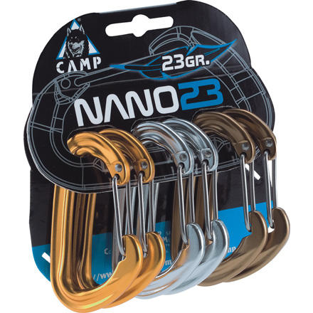 CAMP USA - Nano 23 Carabiners - Six Pack