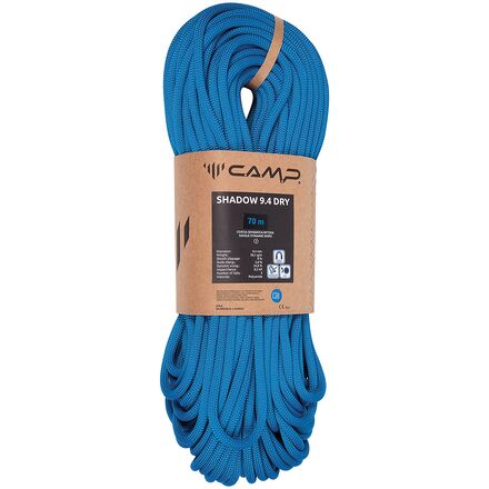 CAMP USA - Shadow 9.4 Climbing Rope - 9.4mm - Blue