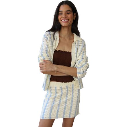 Callahan - Sienna Crochet Button Down Top - Women's