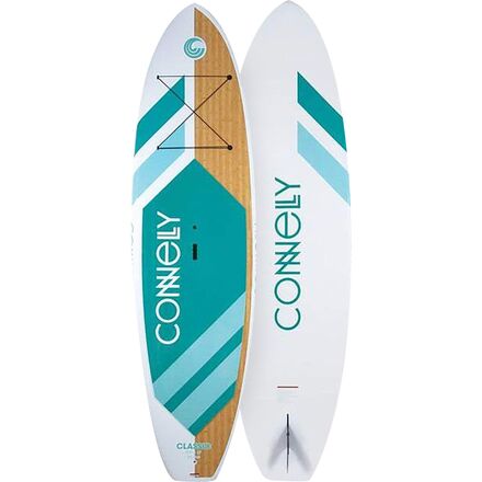 Connelly Skis - Classic Stand-Up Paddleboard + Paddle - White/Brown/Aqua