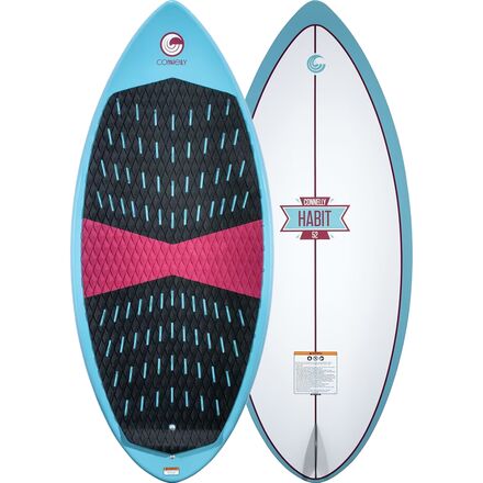 Connelly Skis - Habit Wakesurf Board - Aqua/Red
