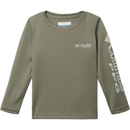 Columbia - Terminal Tackle Long-Sleeve Shirt - Boys' - Cypress/Cool Grey Logo