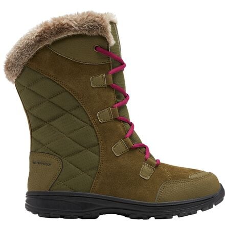 Columbia - Ice Maiden II Lace Boot - Women's - New Olive/Red Onion