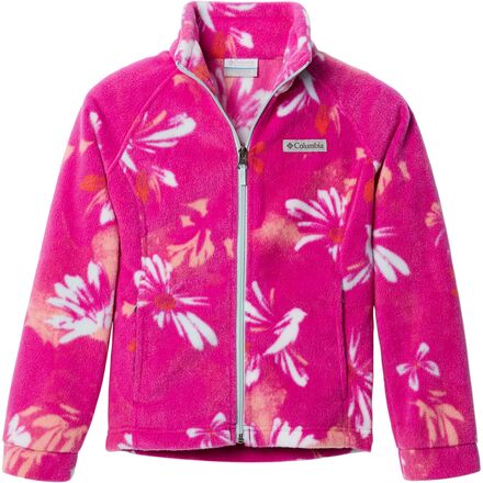 Columbia - Benton Springs II Printed Fleece Jacket - Girls' - Wild Fuchsia Daisy Party Multi