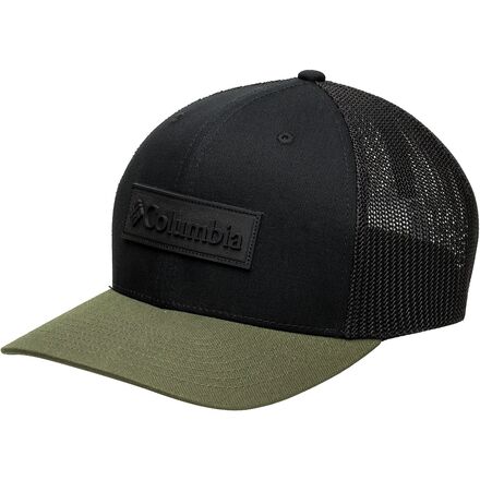 Columbia - Mesh Baseball Hat - Men's - Black/Olive Green
