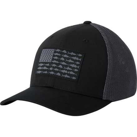 Columbia - PFG Mesh Fish Flag Trucker Hat - Black/Graphite