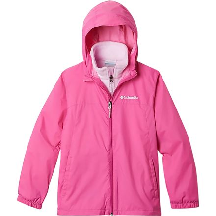 Veste Columbia Glennaker Fille – Rose Glacée – Taille 14/16 Ans – 3 En 1 Réversible