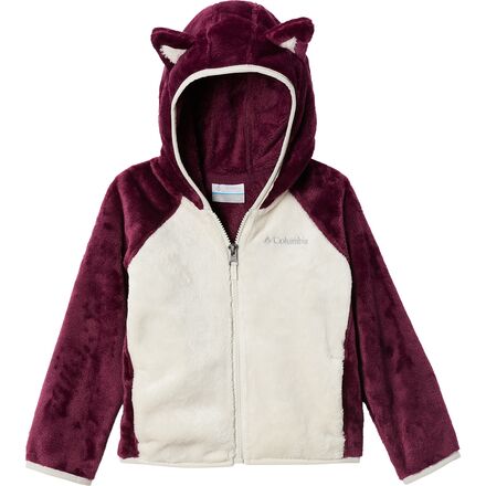 Columbia - Foxy Baby Sherpa Full-Zip Fleece Jacket - Toddler Girls' - Marionberry/Chalk