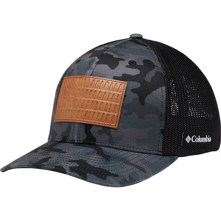 Columbia - Rugged Outdoor Mesh Hat - Black Trad Camo/Tree Flag Patch