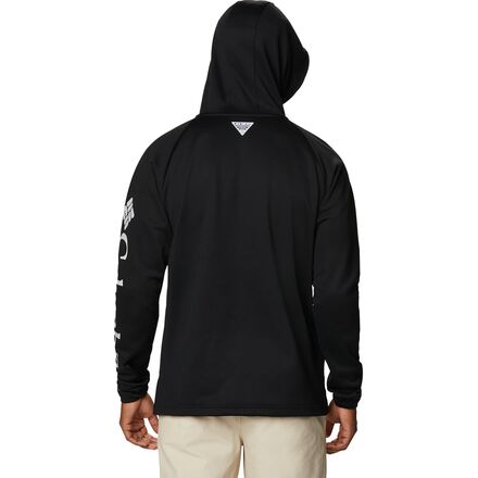 Columbia - Terminal Tackle Fleece Hooded Jacket - Men's - Black/Cool Grey Logo