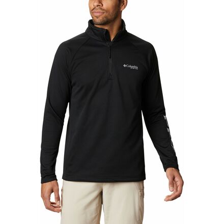 Columbia - Terminal Tackle Fleece 1/4-Zip Jacket - Men's - Black/Cool Grey Logo
