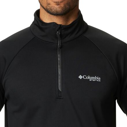 Columbia - Terminal Tackle Fleece 1/4-Zip Jacket - Men's - Black/Cool Grey Logo