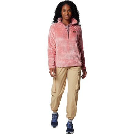 Columbia Giacca In Pile Sherpa Fire Side Con Cerniera 1/4 - Donna