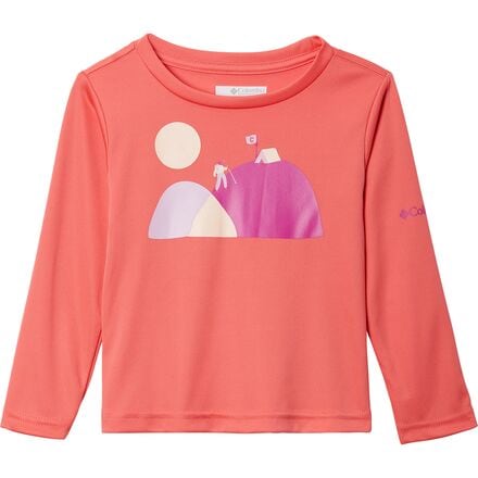 Columbia - Mirror Rock Long-Sleeve Graphic T-Shirt - Toddler Girls' - Blush Pink/Foxy Hiker