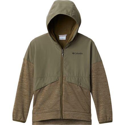 Columbia - Out-Shield Dry Fleece Full-Zip Jacket - Girls' - Stone Green Solid/New Olive Heather
