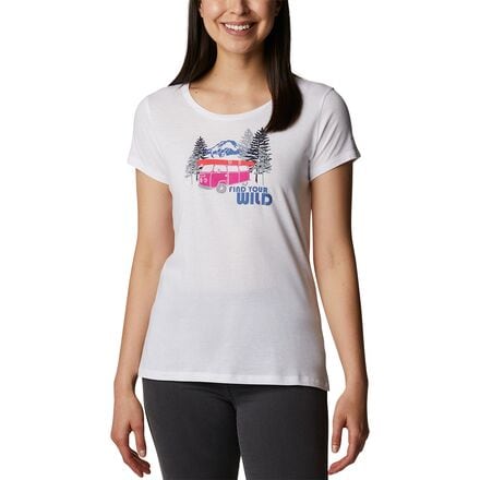 Columbia - Daisy Days Short-Sleeve Graphic T-Shirt - Women's - White/Van Life