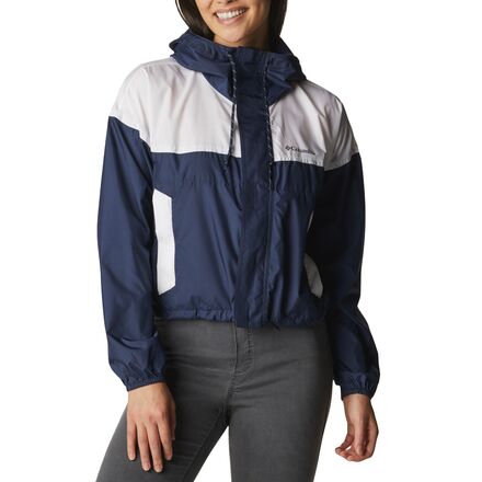 Columbia - Flash Challenger Cropped Windbreaker - Women's - Nocturnal/White