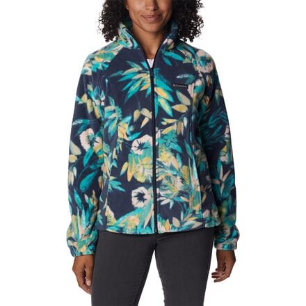 Columbia - Benton Springs Printed Full-Zip Jacket - Women's - Bright Aqua/Wisterian