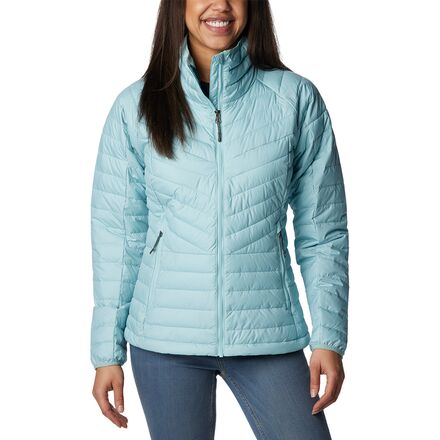 Columbia Sportswear Jacket Small Womens Blue Windbreaker Rain Zip Hood Light