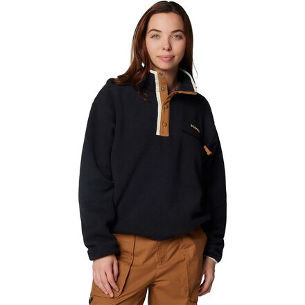 Helvetia II Cropped 1/2-Snap Fleece Pullover - Women's