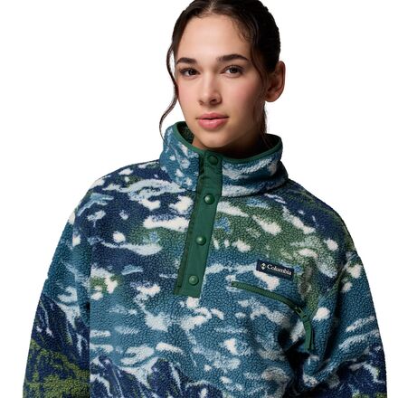 Columbia - Helvetia II Printed Cropped 1/2-Snap Pullover - Women's