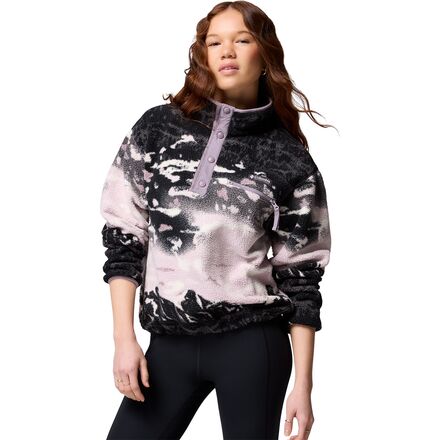 Helvetia II Printed Cropped 1/2-Snap Pullover - Women's
