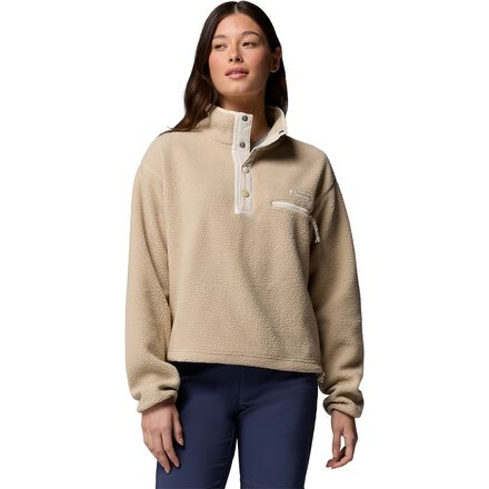 Helvetia II Cropped 1/2-Snap Fleece Pullover - Women's