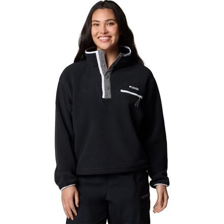 Helvetia II Cropped 1/2-Snap Fleece Pullover - Women's