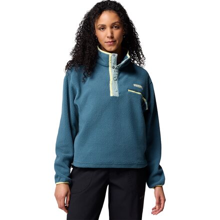 Helvetia II Cropped 1/2-Snap Fleece Pullover - Women's